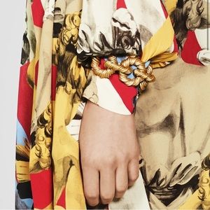 Zara Link Twist Chain Limited Edition Bracelet Antique Gold